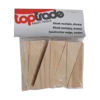 TOPTRADE klínky dřevěné, montážní, balení 15 ks, 150 x 20 x 50 - 1 mm