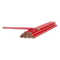 TOPTRADE tužka tesařská, červená, sada 12 ks, 250 mm