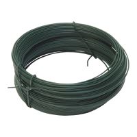 TOPTRADE drát vázací, poplastovaný, zelený, O 0,65 (0,55) mm / 30 m