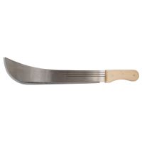 TOPTRADE mačeta ocelová, s dřevěnou rukojetí, 20“ čepel, 700 mm